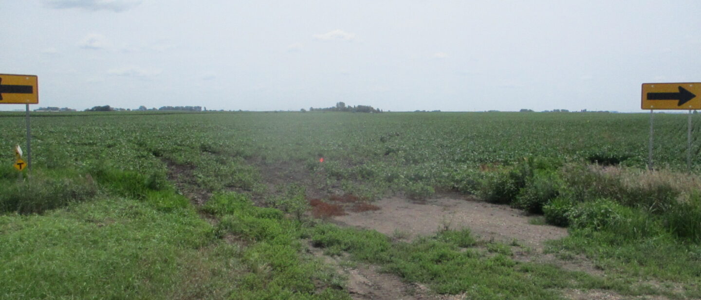 View of field entrance at northwest corner