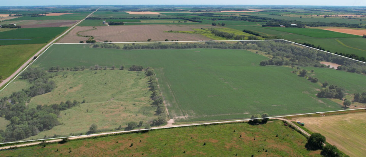 2024 Lance Pachta Thayer County Dry Cropland Tract 2 Outlined