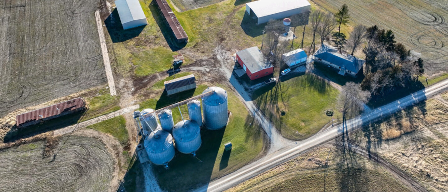 Aerial of Tract 1 from North