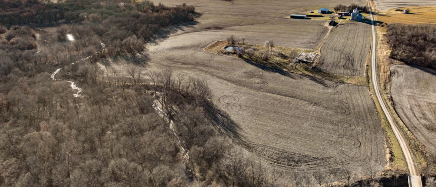 Aerial of Tract 2 from NE