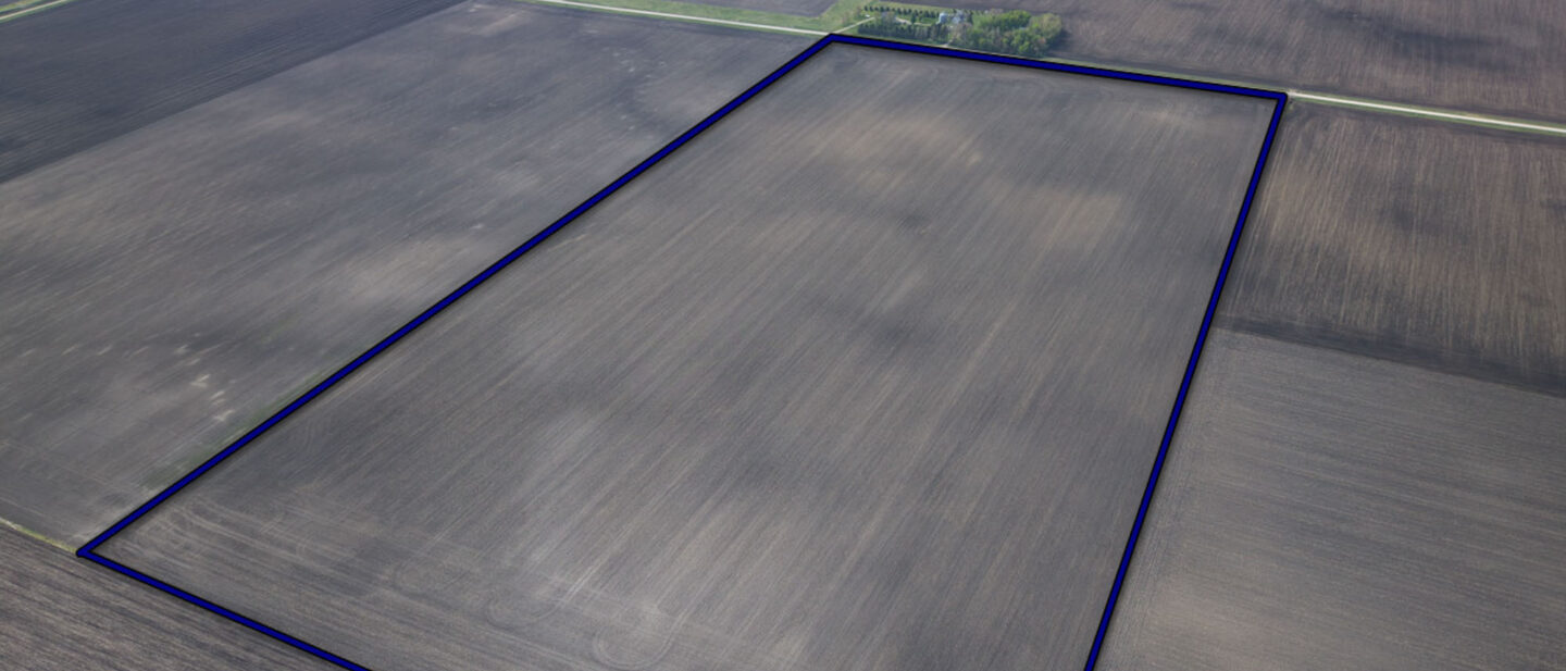 Angled aerial Wright County Iowa