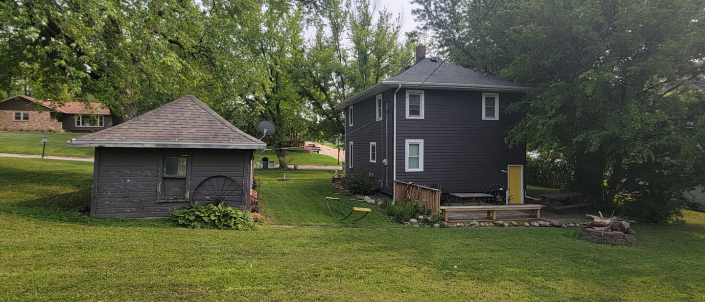 Backyard garage