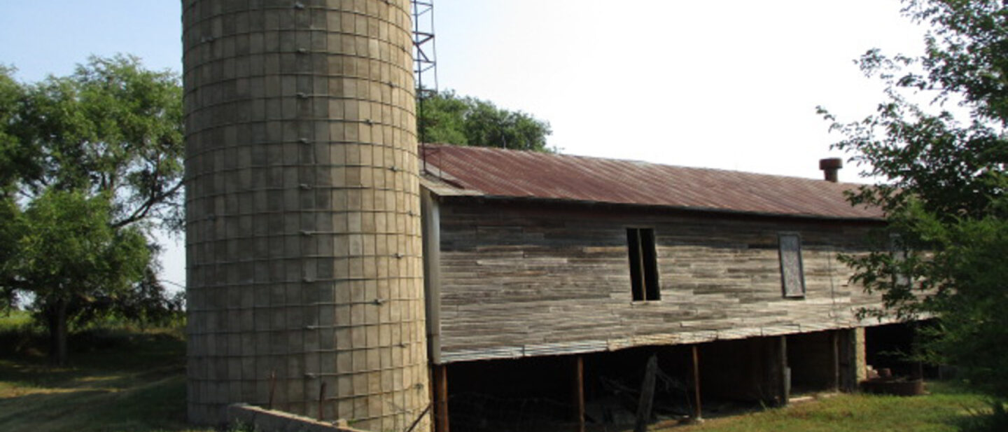 Barn and silo