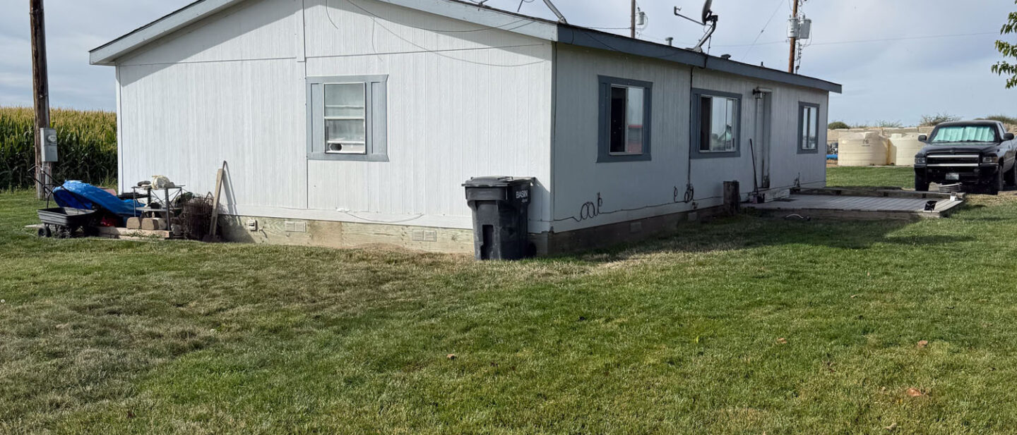 East Side of Manufactured Home