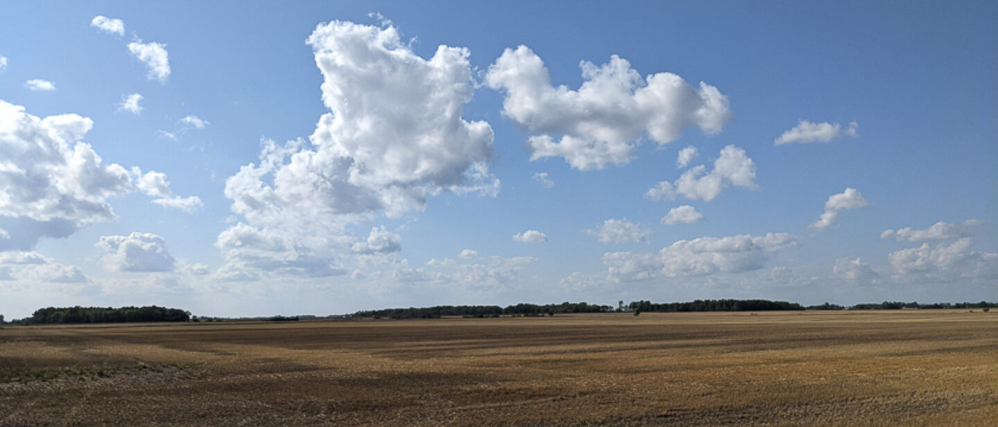 Facing northwest from souteast corner