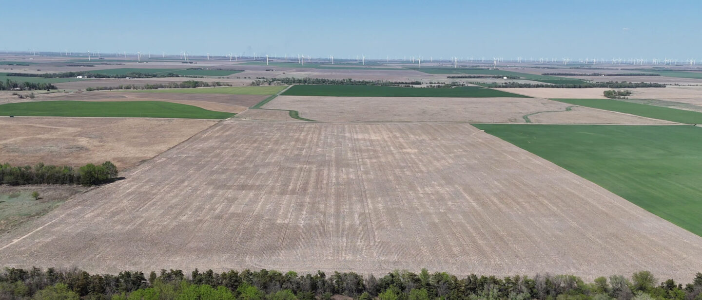 L 2500296 Ford County KS Auction Matt Foos Aerial Summer Fallow
