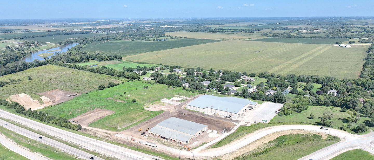 Looking NW from Dodge St