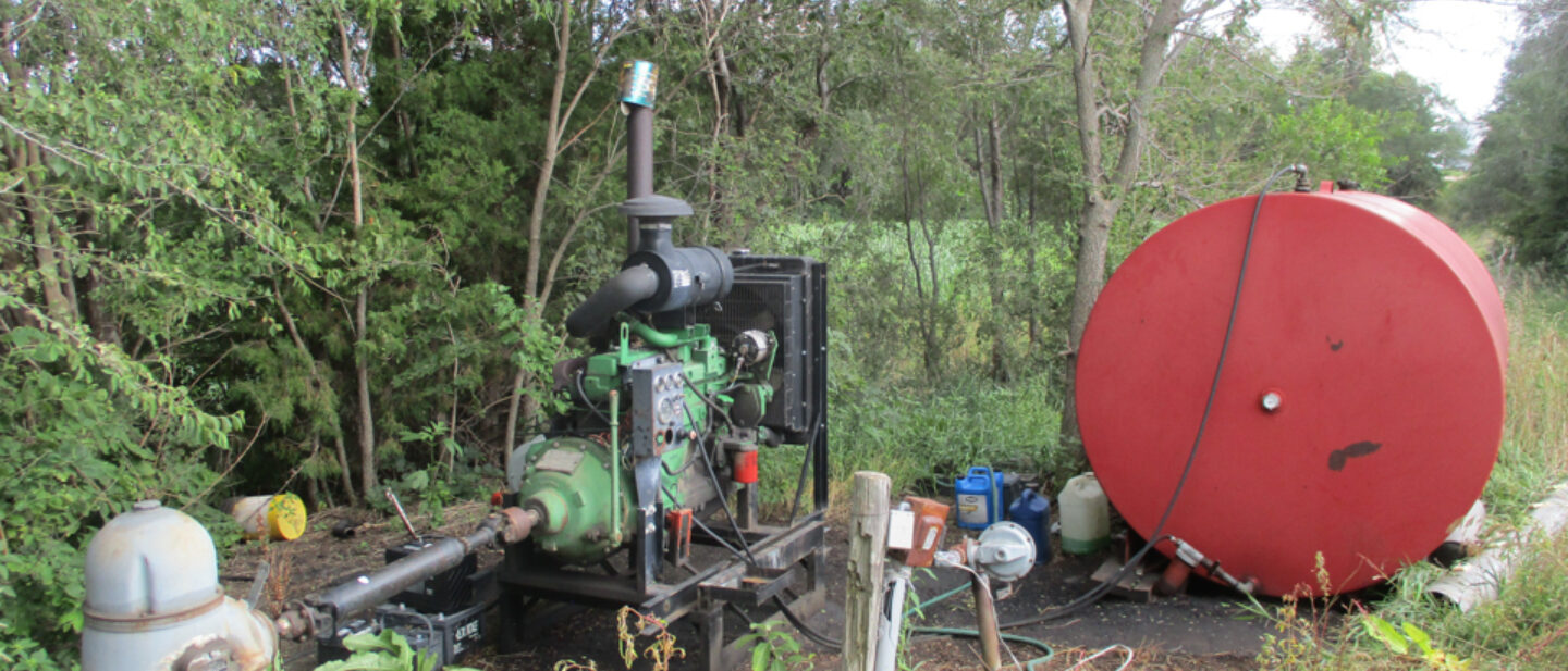Power unit and diesel tank