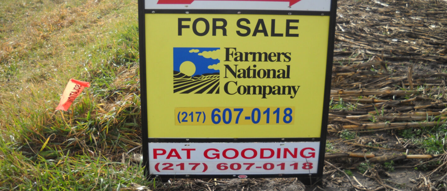 Sign on East side of Property