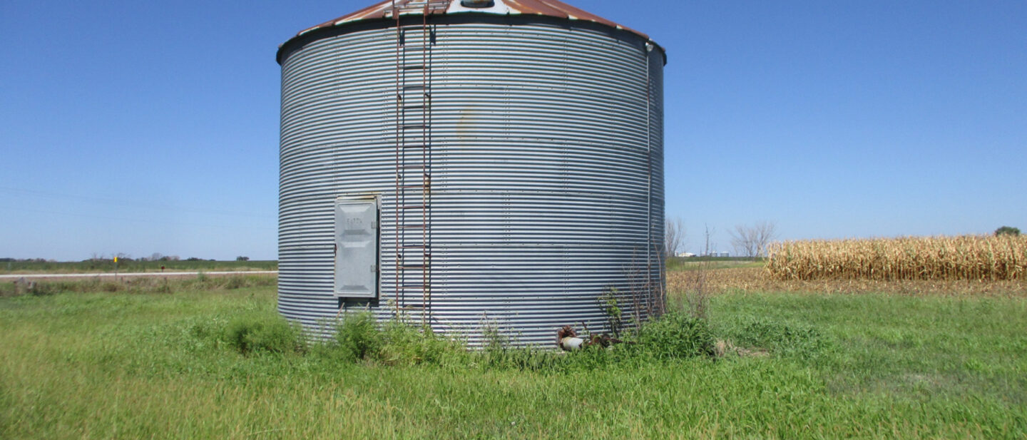 South side of Grain Bin