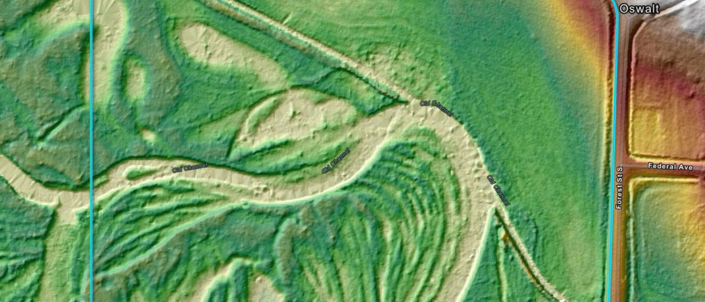 Topography Old River Channel