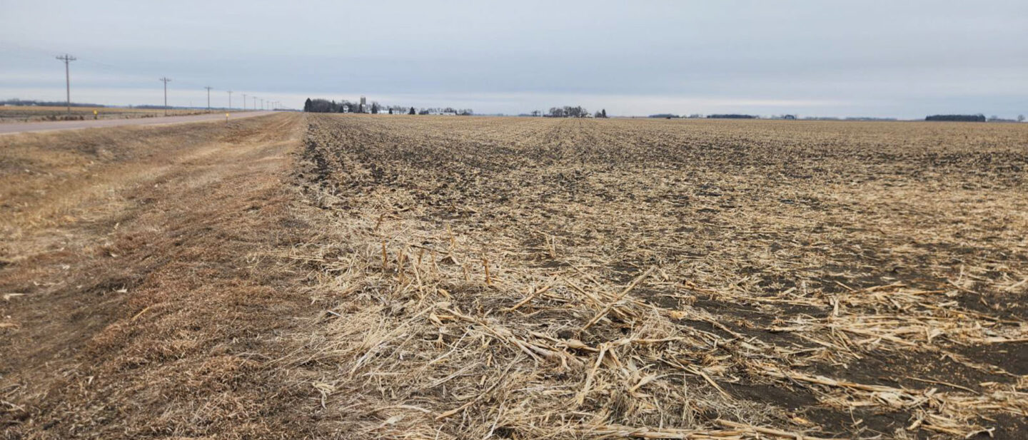 Tract 1 SW corner along highway