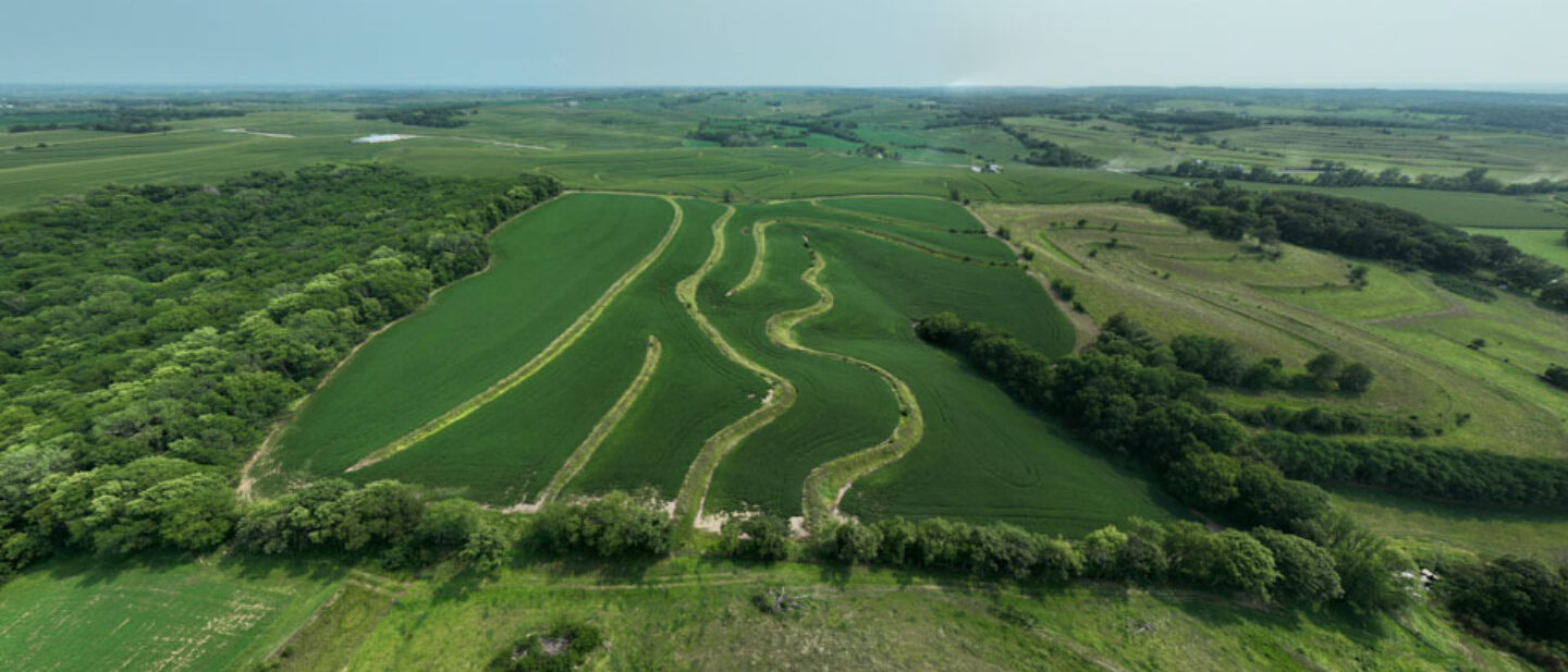 Tract 3 Fremont County Iowa Farm for Sale 40 acres Aerial Drone Photo