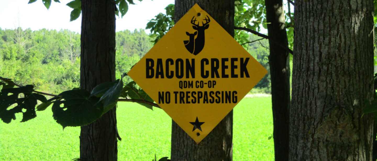 Tract 4 hunting sign