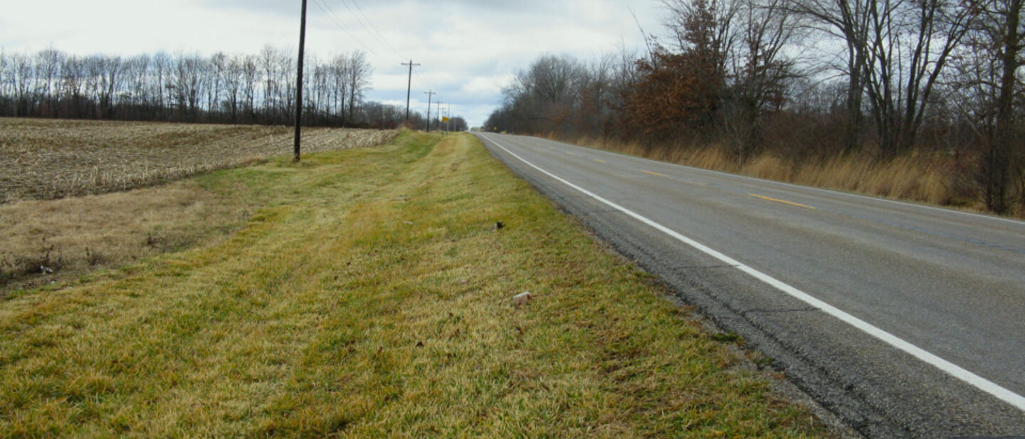 View along highway 246 the north side of tract