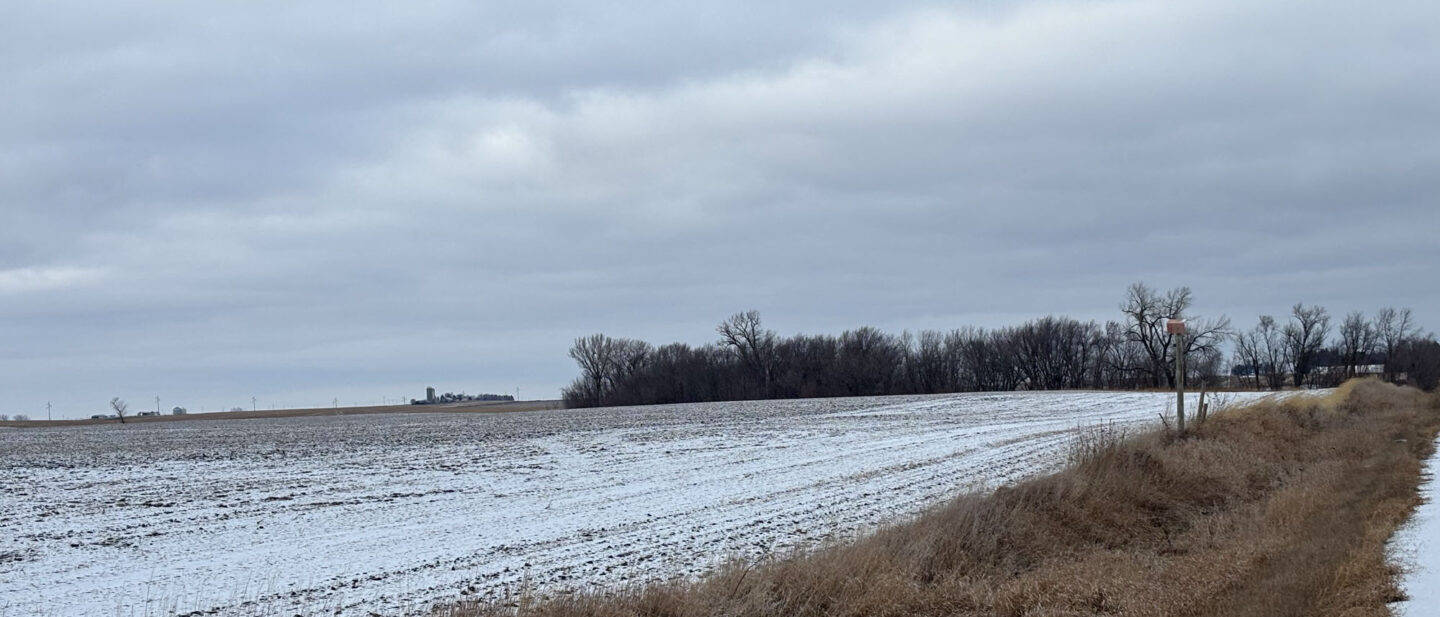 Frontage of Nady Farm along wet side of C avenue Iowa Land for sale