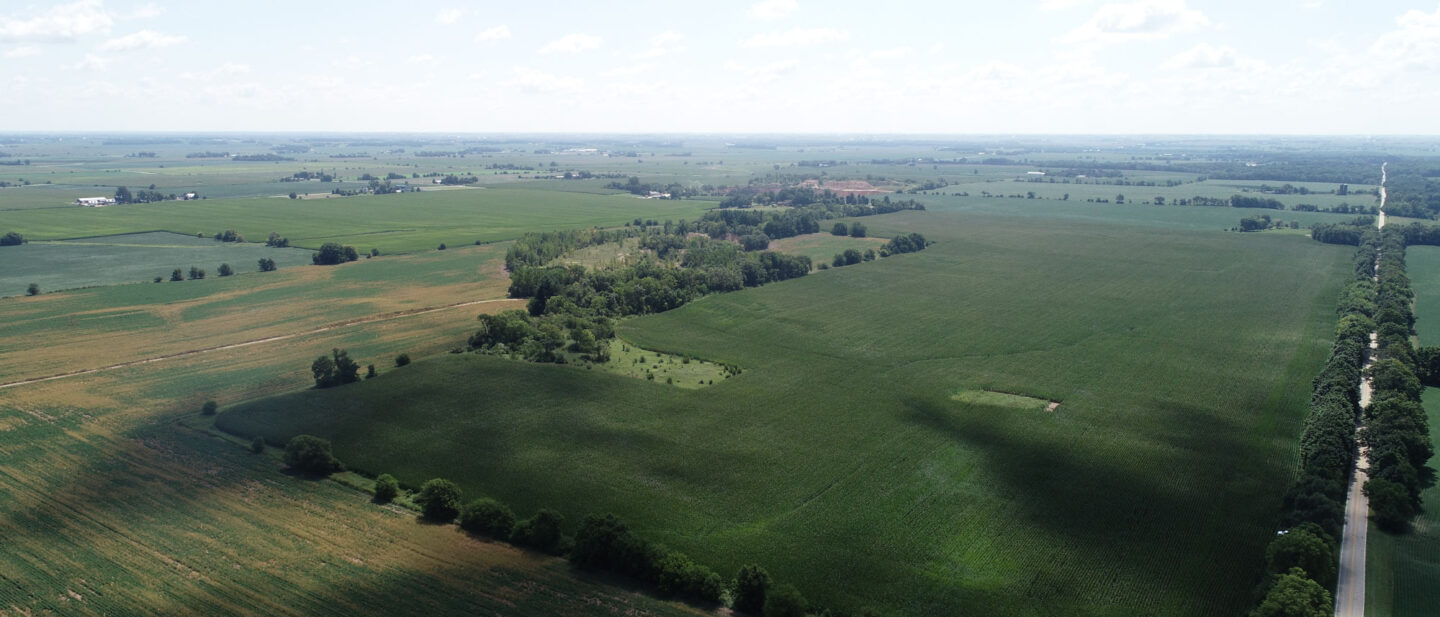 Tract 3 NW corner drone
